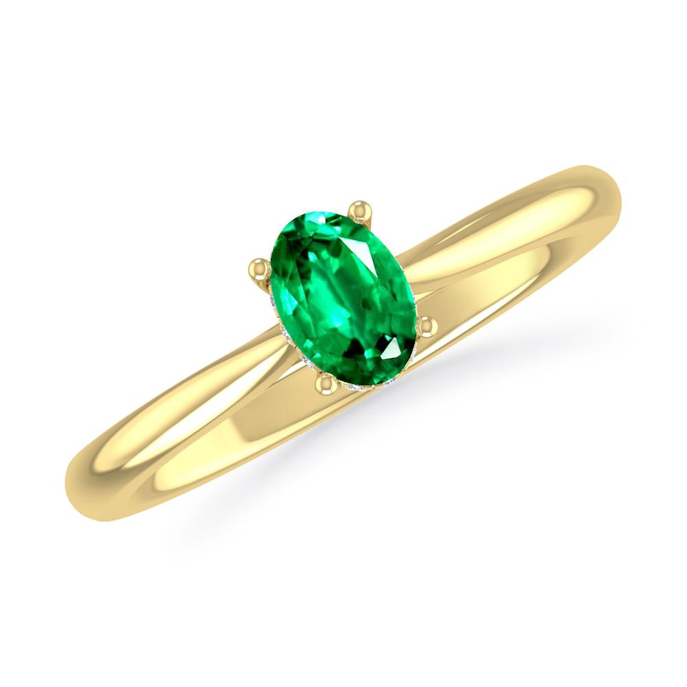 Yellow Gold - Emerald