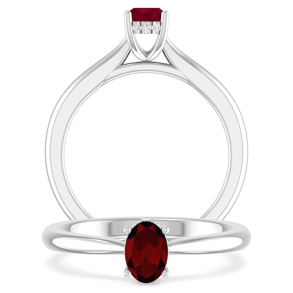 White Gold - Garnet
