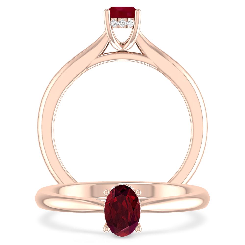 Rose Gold - Garnet