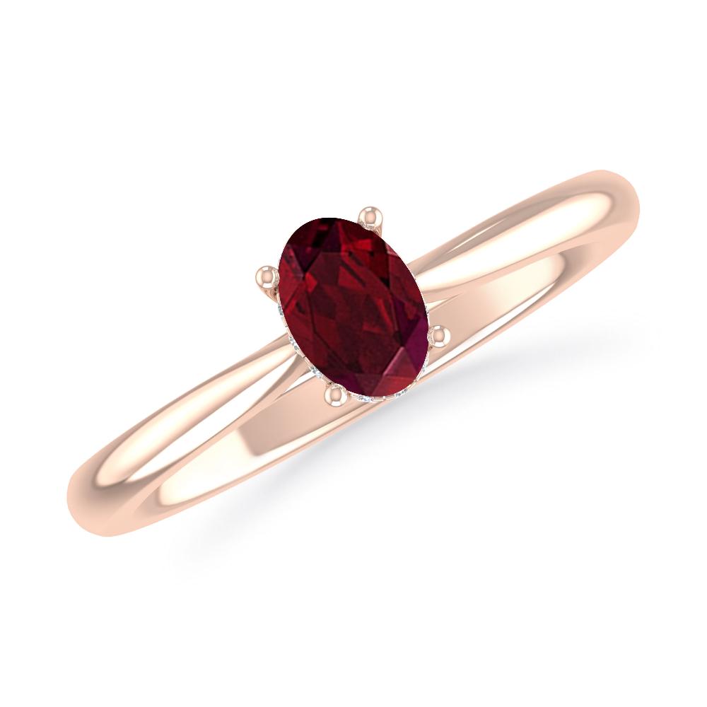Rose Gold - Garnet