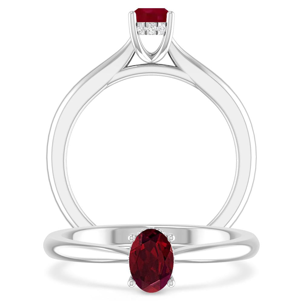White Gold - Garnet