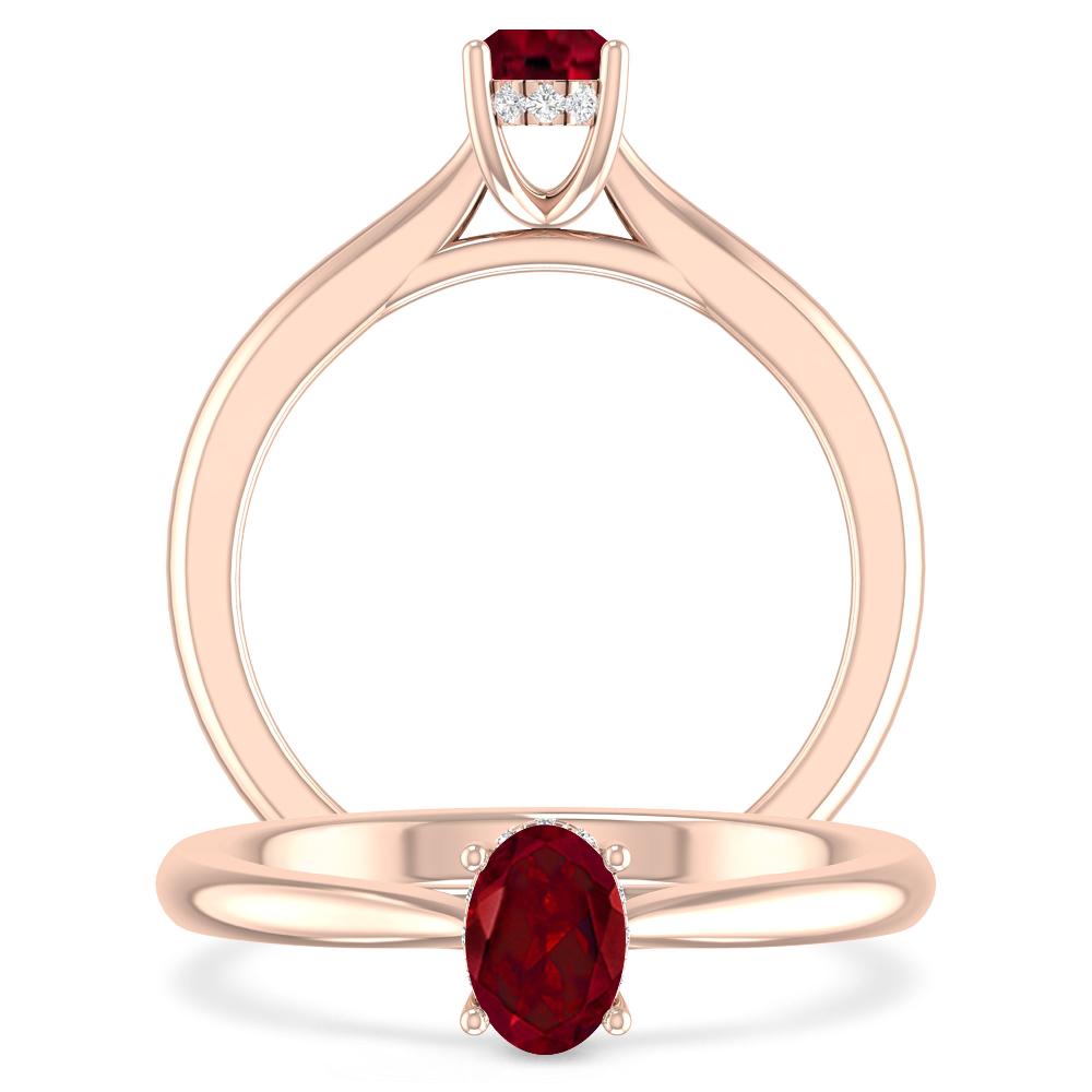 Rose Gold - Garnet