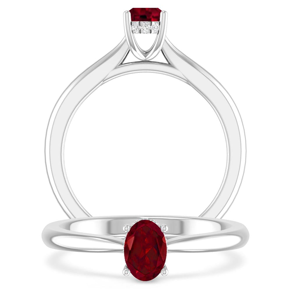 White Gold - Garnet