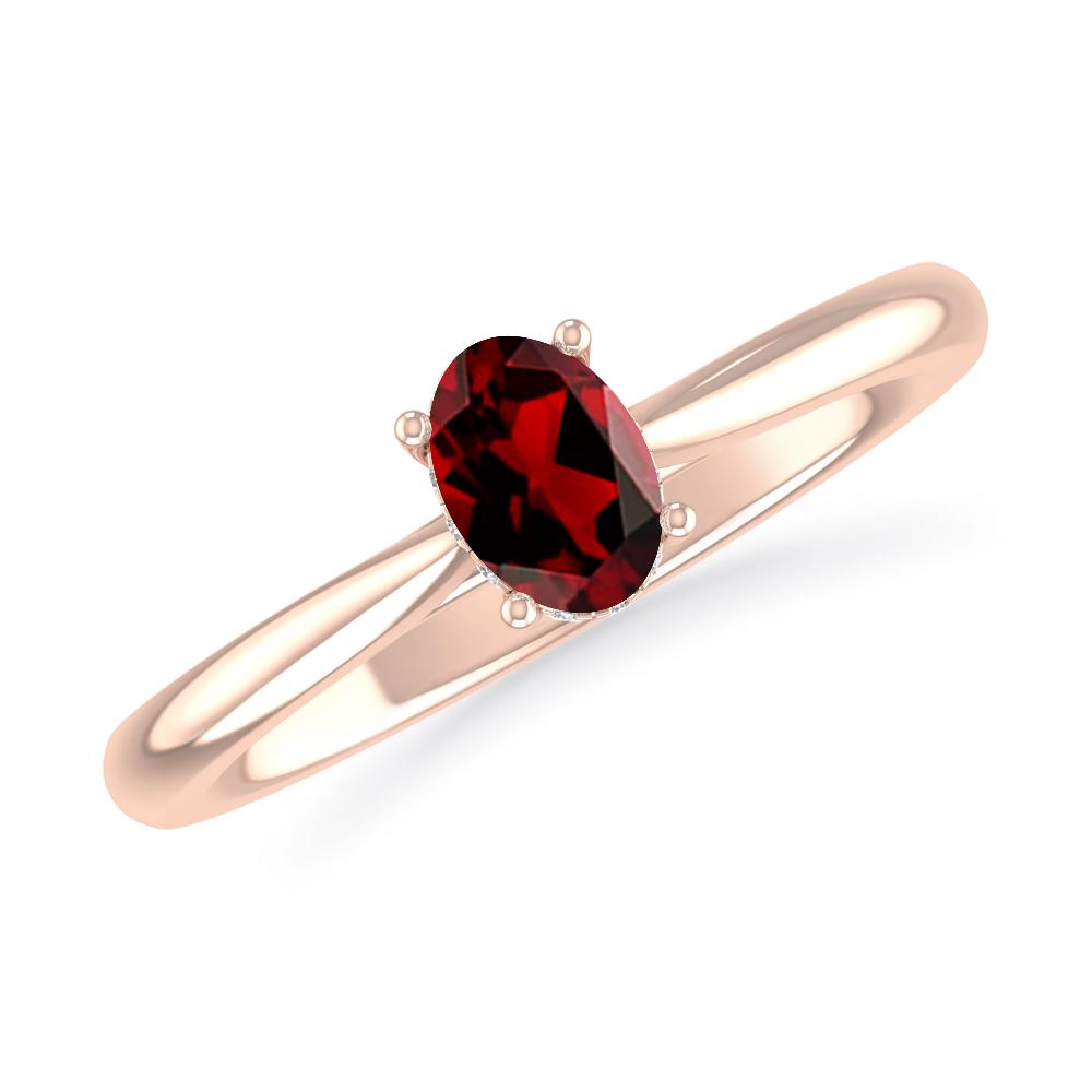 Rose Gold - Garnet