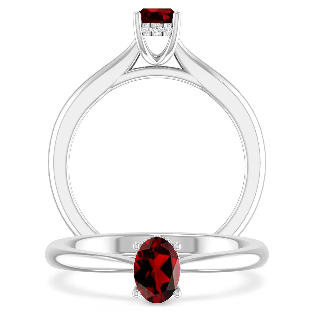 White Gold - Garnet