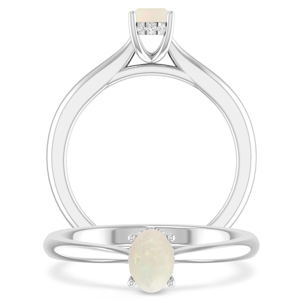White Gold - Opal