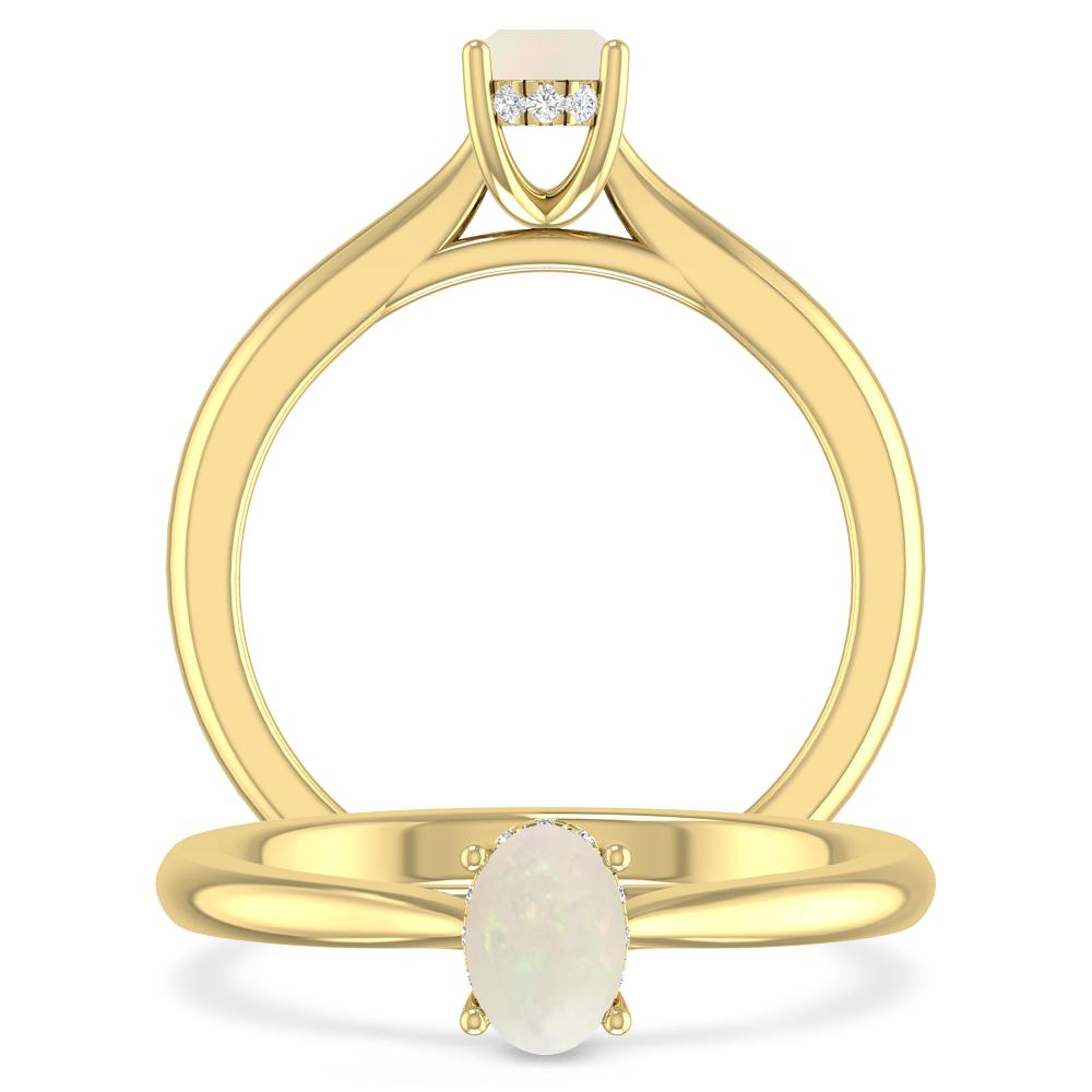 Yellow Gold - Opal