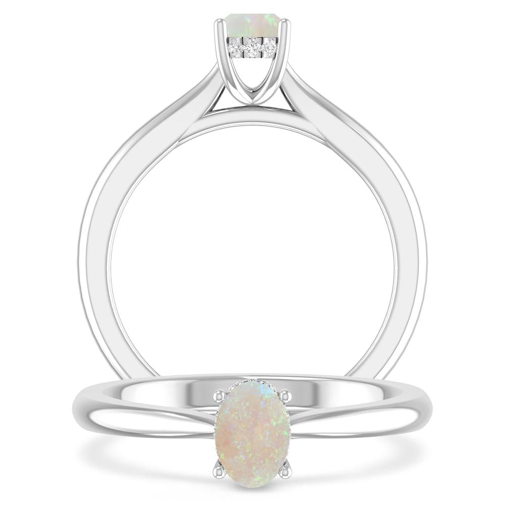 White Gold - Opal