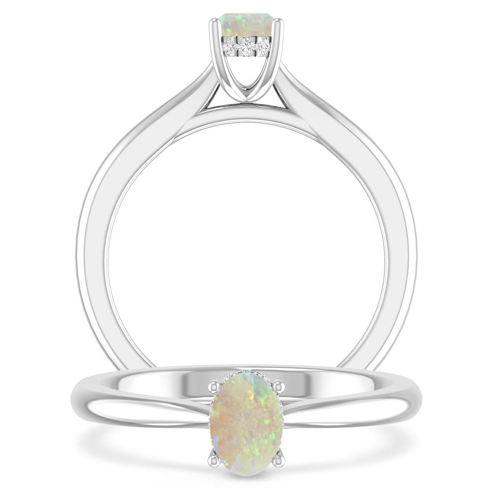White Gold - Opal