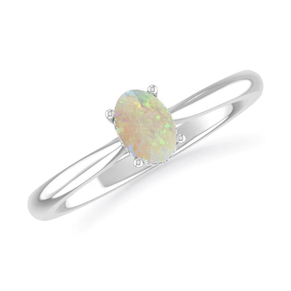 White Gold - Opal