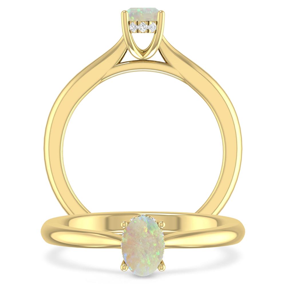 Yellow Gold - Opal