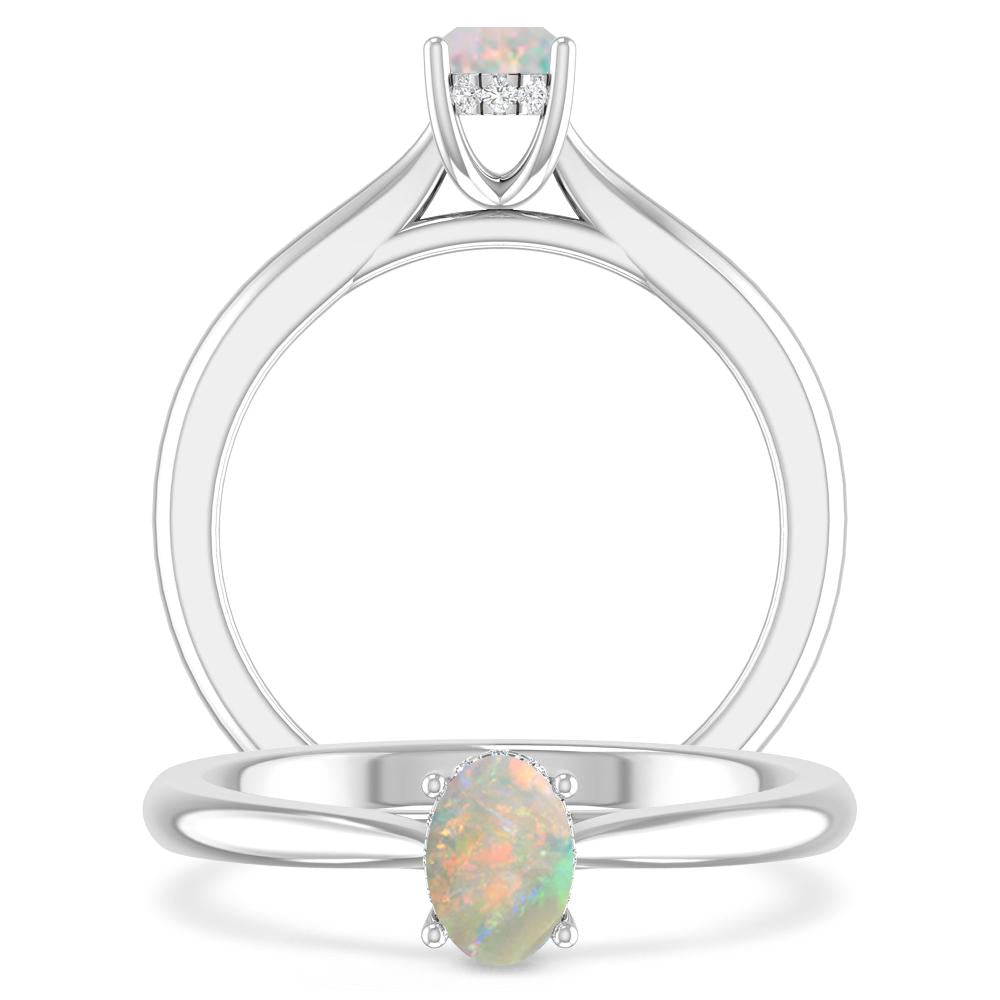 White Gold - Opal