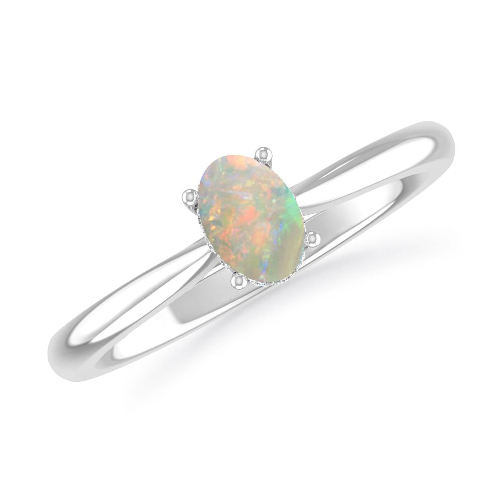 White Gold - Opal