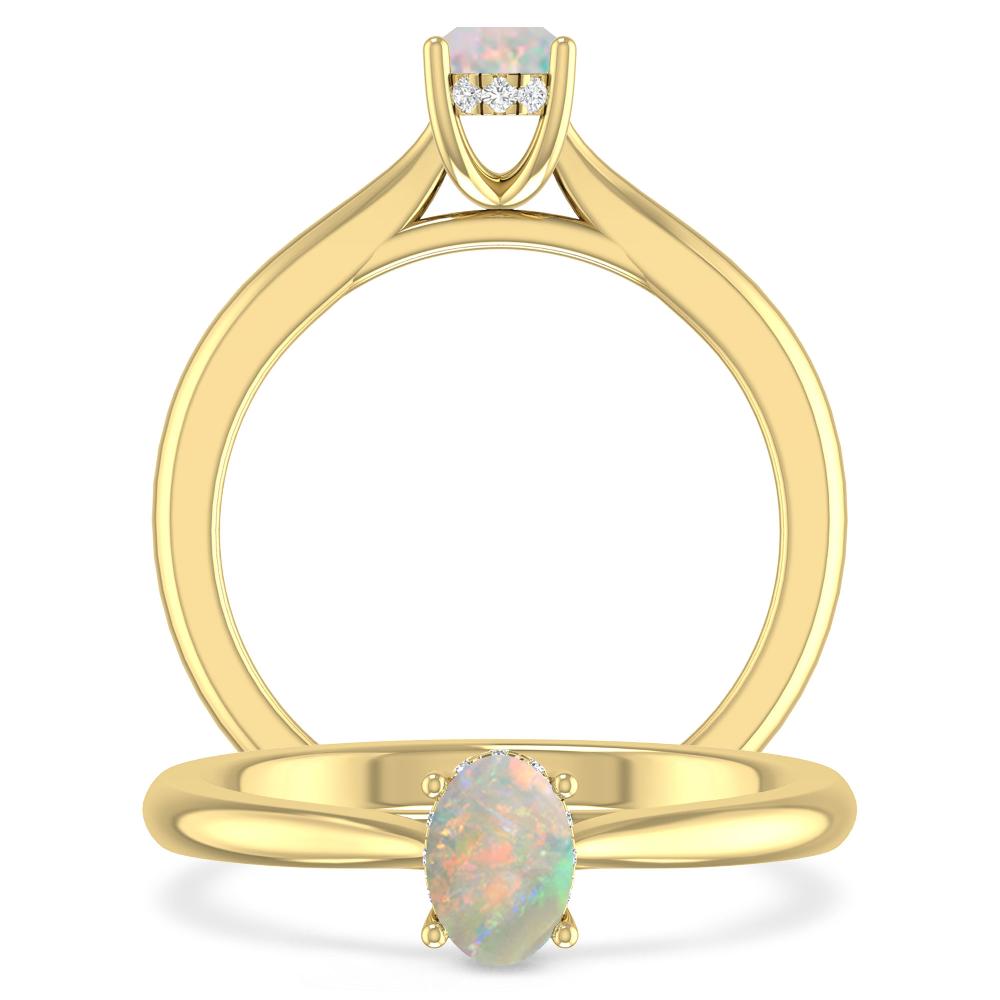 Yellow Gold - Opal