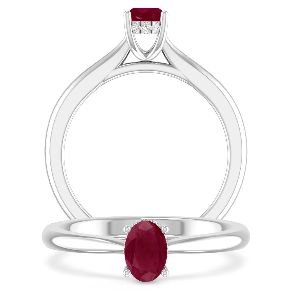 White Gold - Ruby