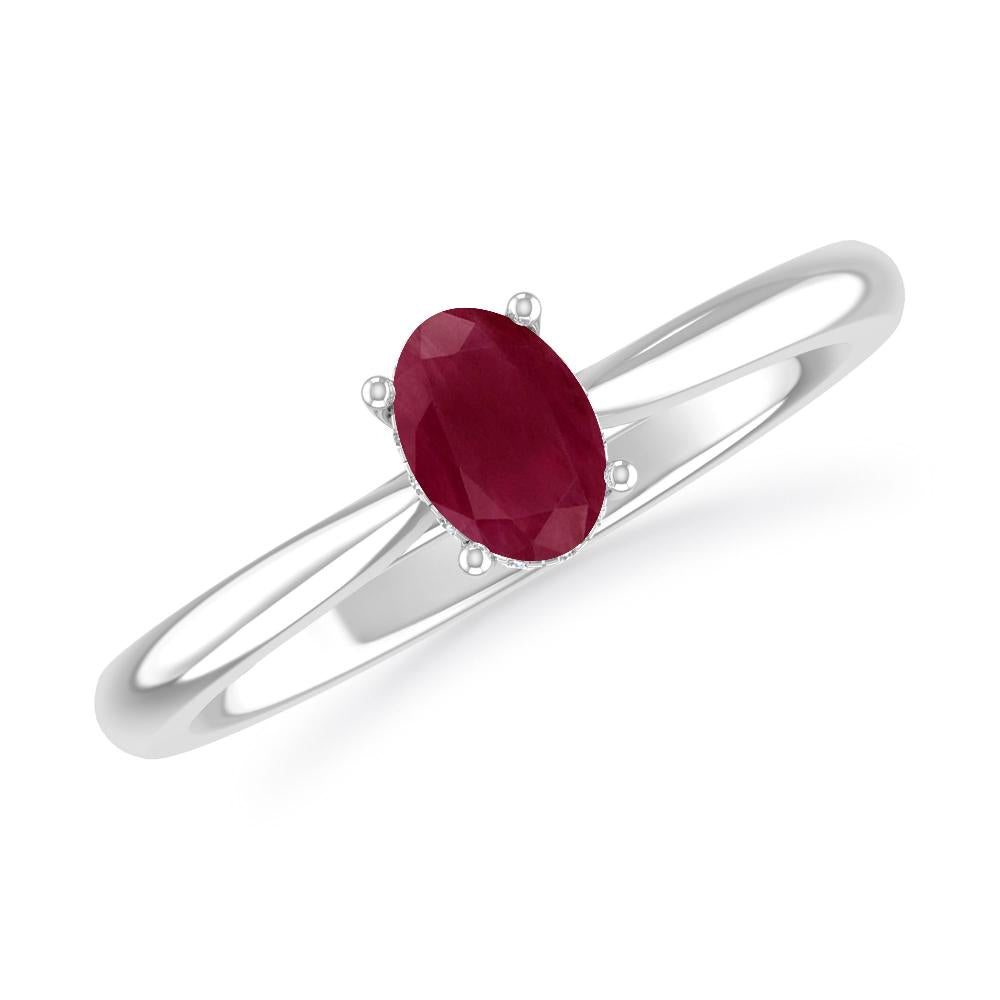 White Gold - Ruby