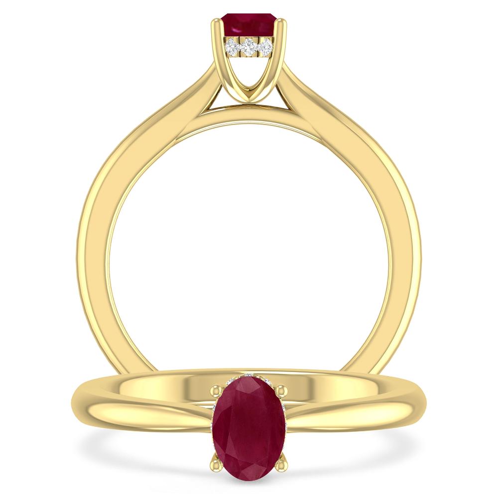 Yellow Gold - Ruby