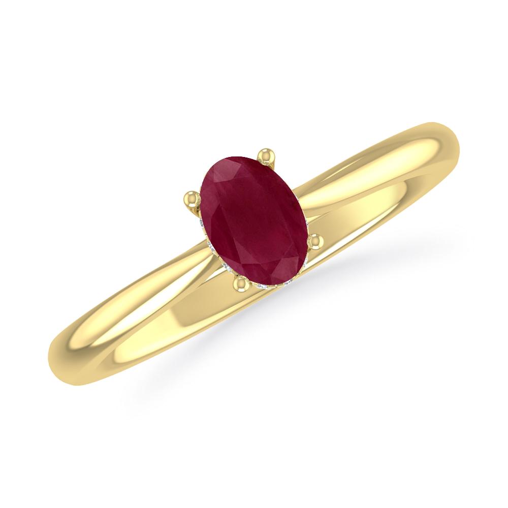 Yellow Gold - Ruby