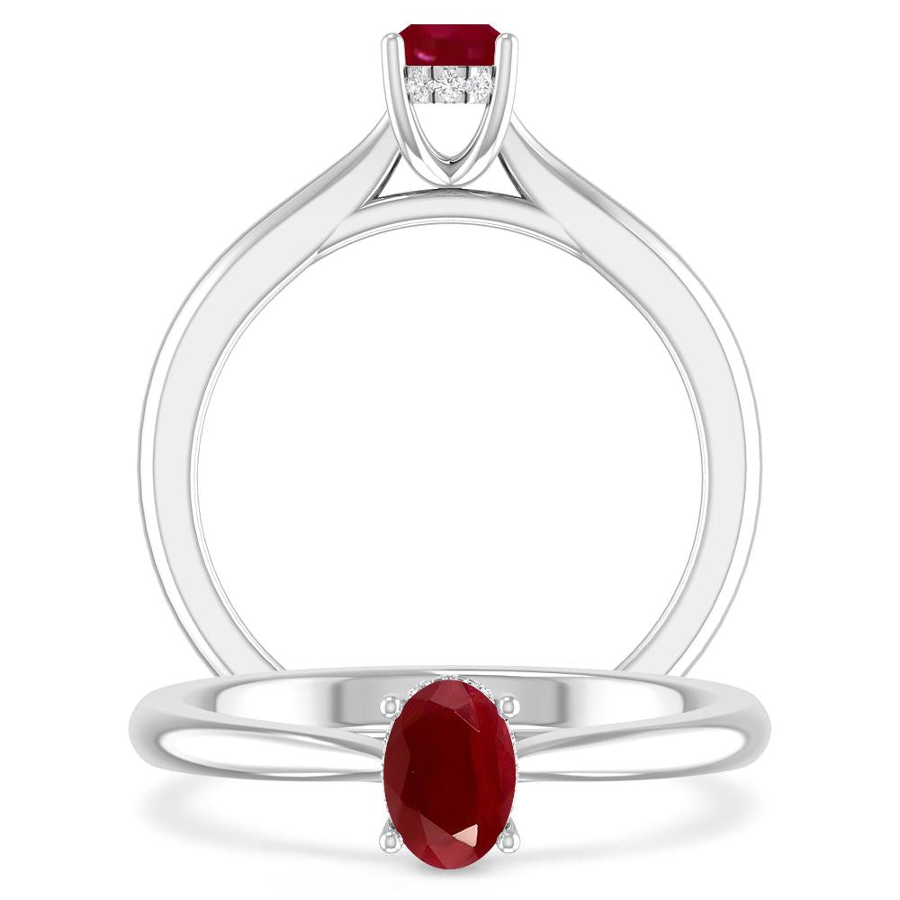 White Gold - Ruby