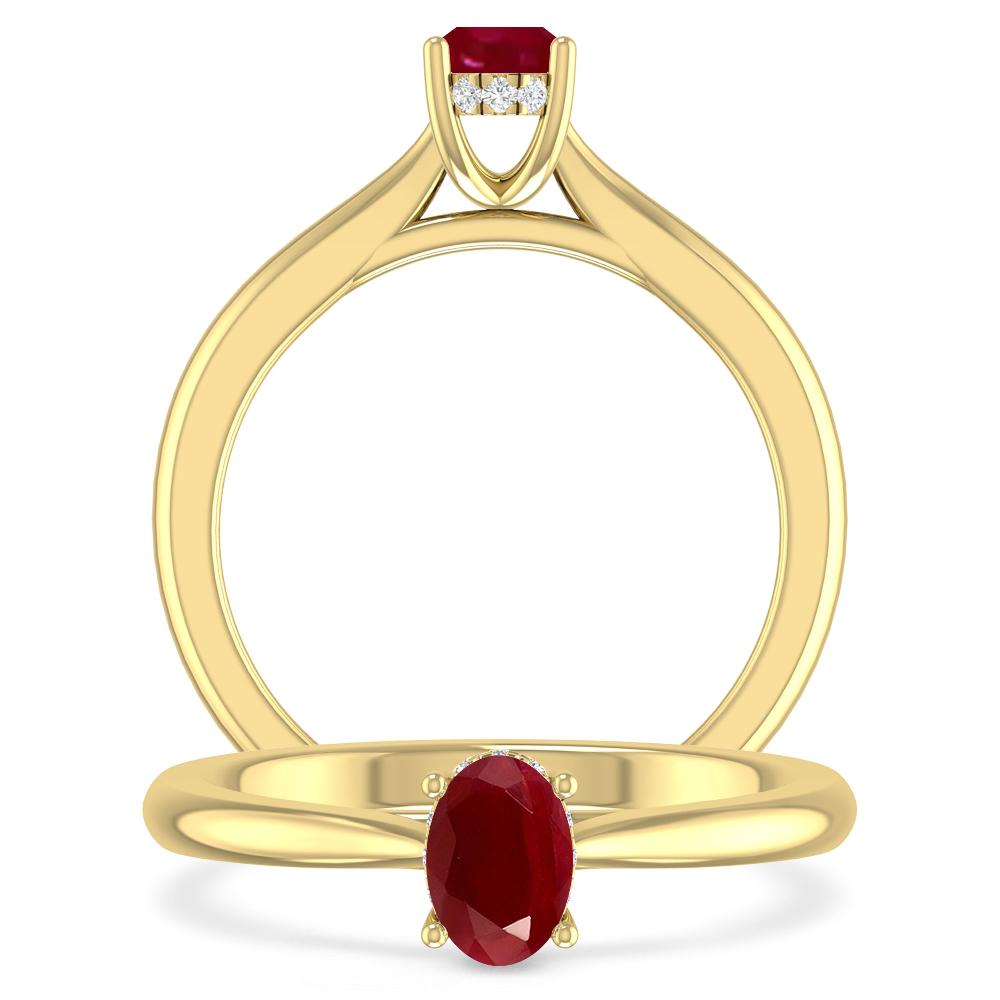Yellow Gold - Ruby