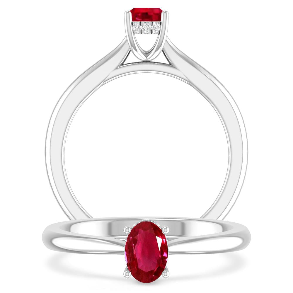 White Gold - Ruby