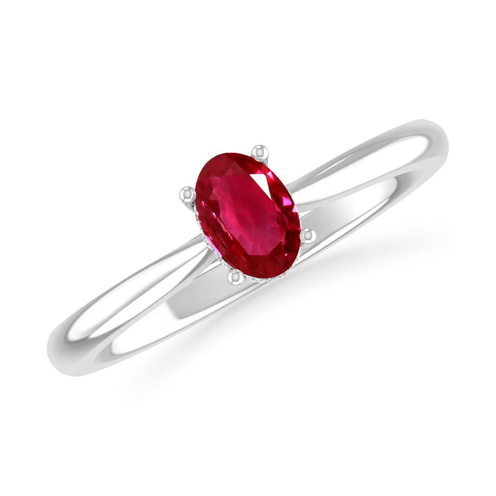 White Gold - Ruby
