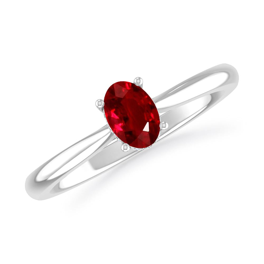 White Gold - Ruby
