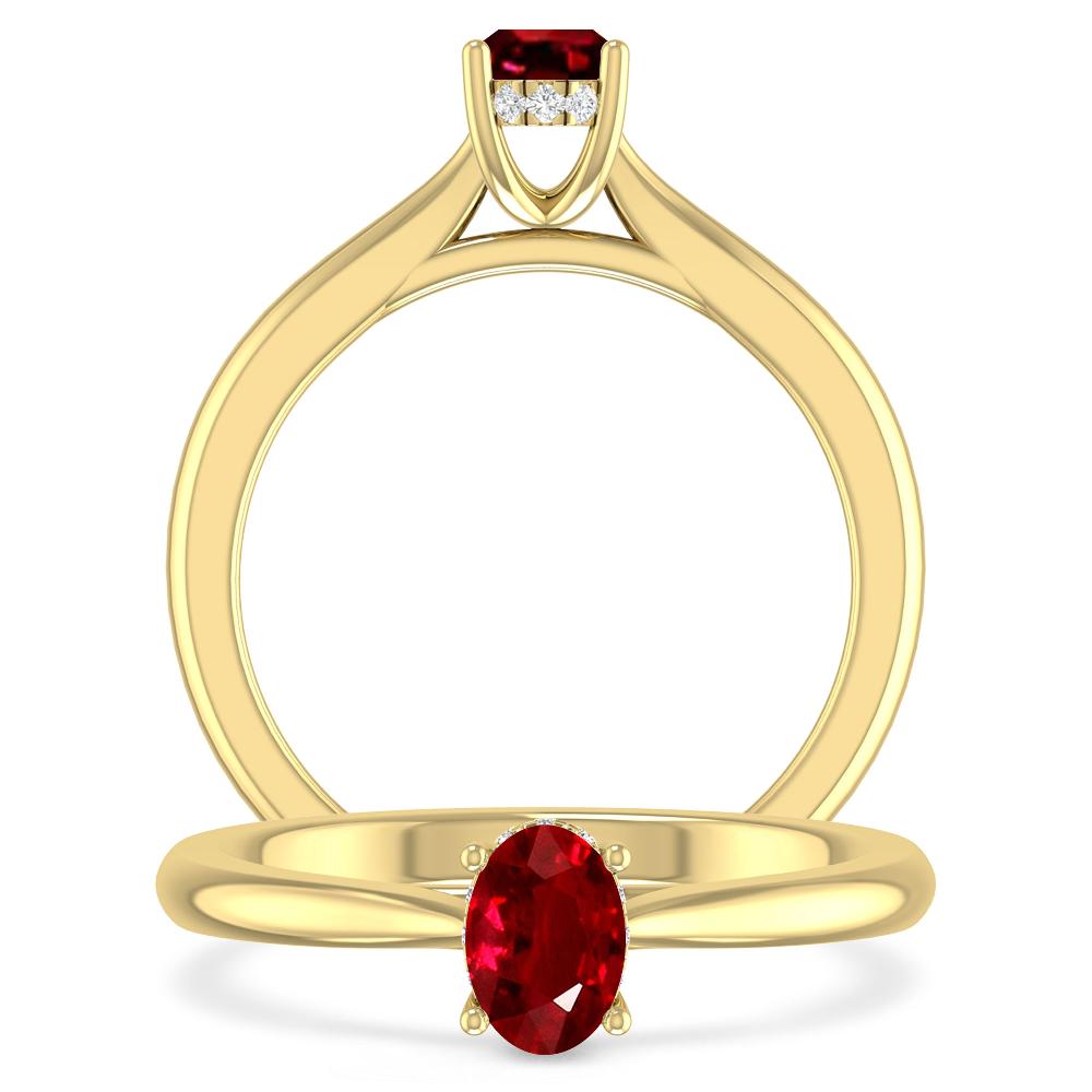Yellow Gold - Ruby
