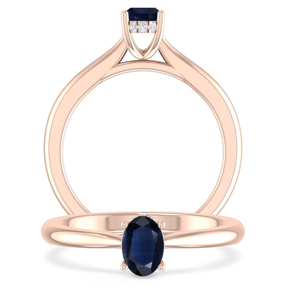 Rose Gold - Sapphire
