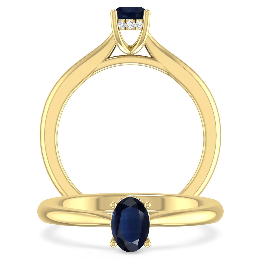 Yellow Gold - Sapphire