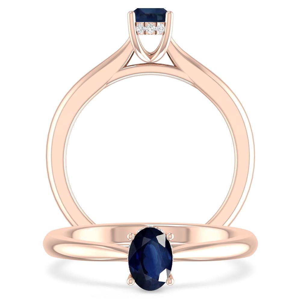 Rose Gold - Sapphire