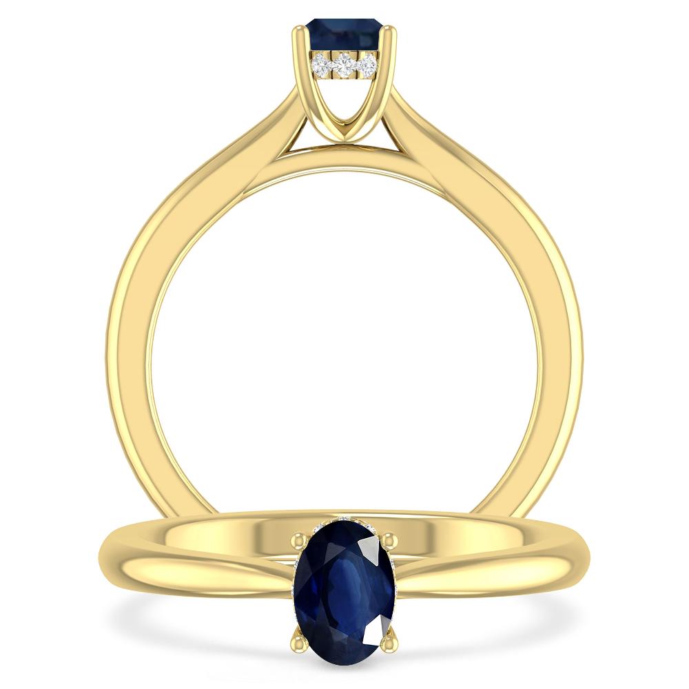 Yellow Gold - Sapphire