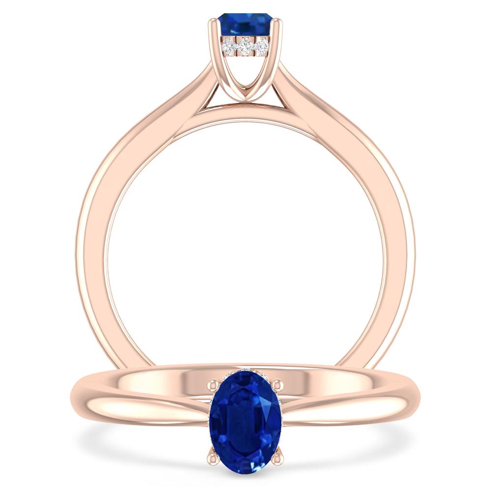 Rose Gold - Sapphire
