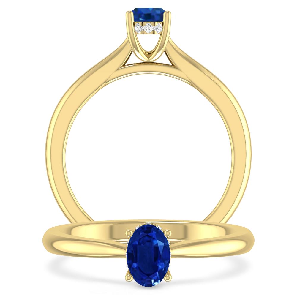 Yellow Gold - Sapphire
