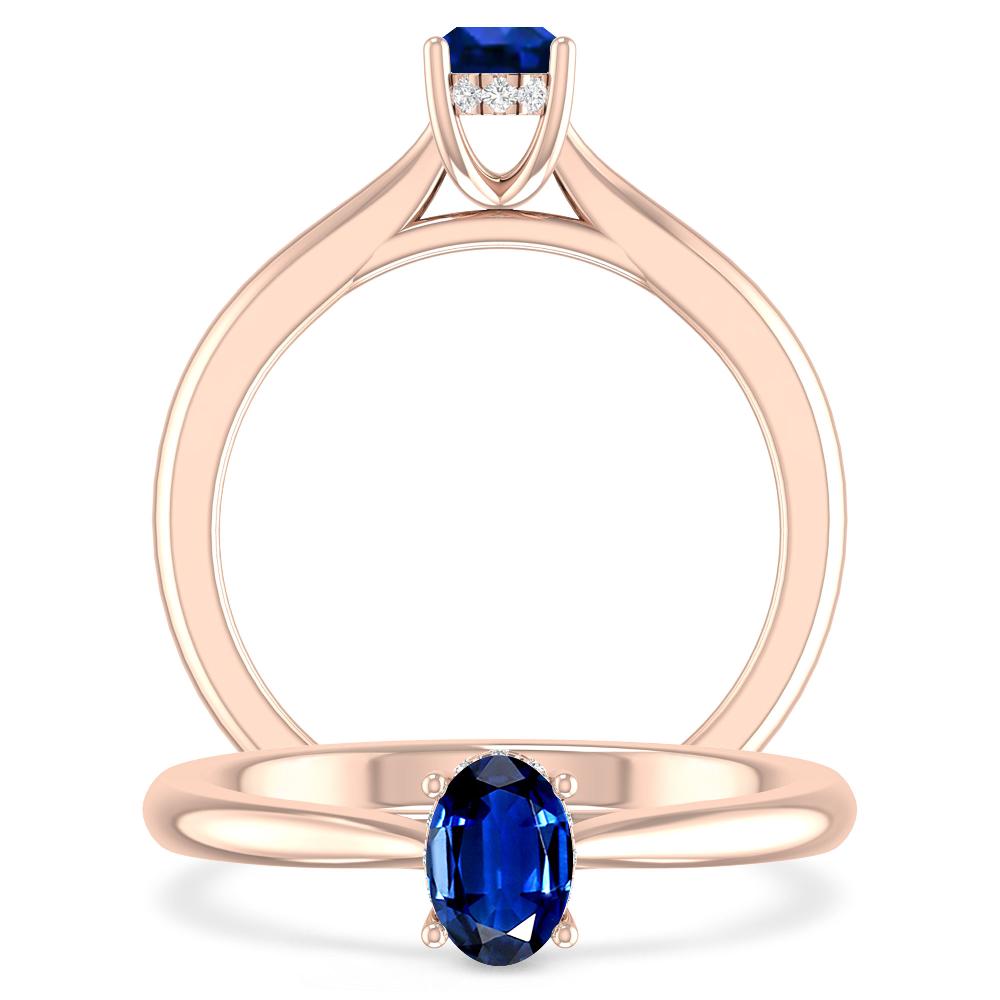 Rose Gold - Sapphire