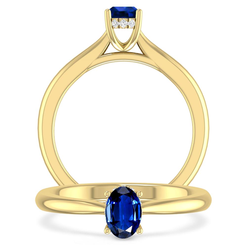 Yellow Gold - Sapphire