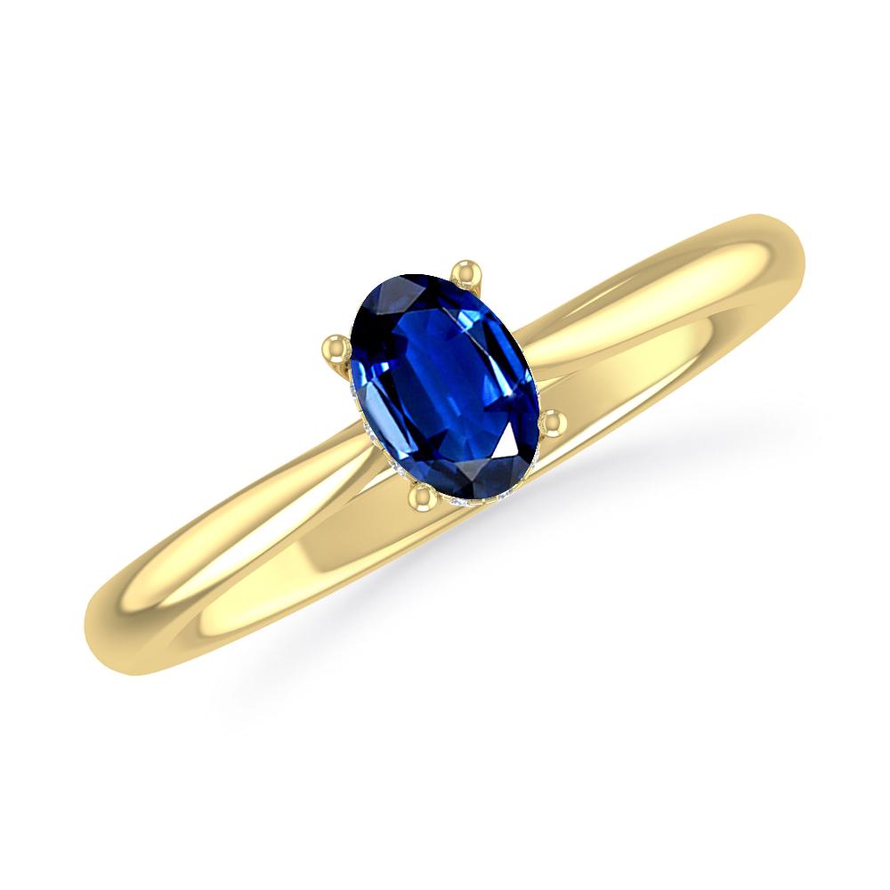 Yellow Gold - Sapphire