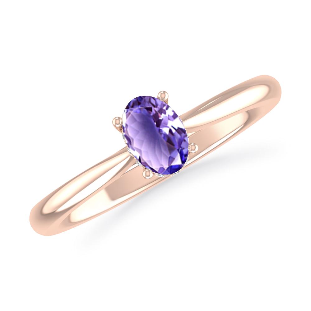 Rose Gold - Tanzanite