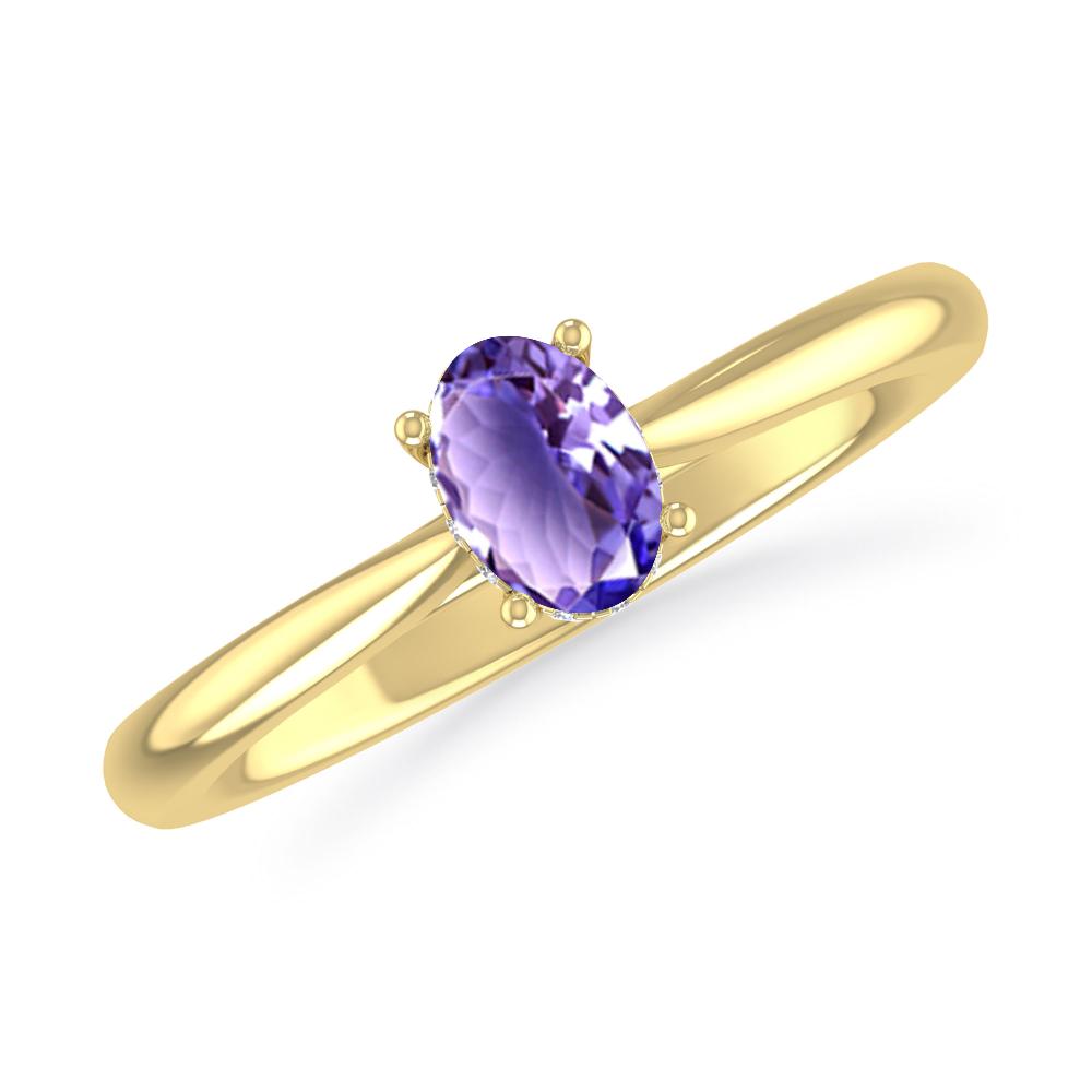 Yellow Gold - Tanzanite