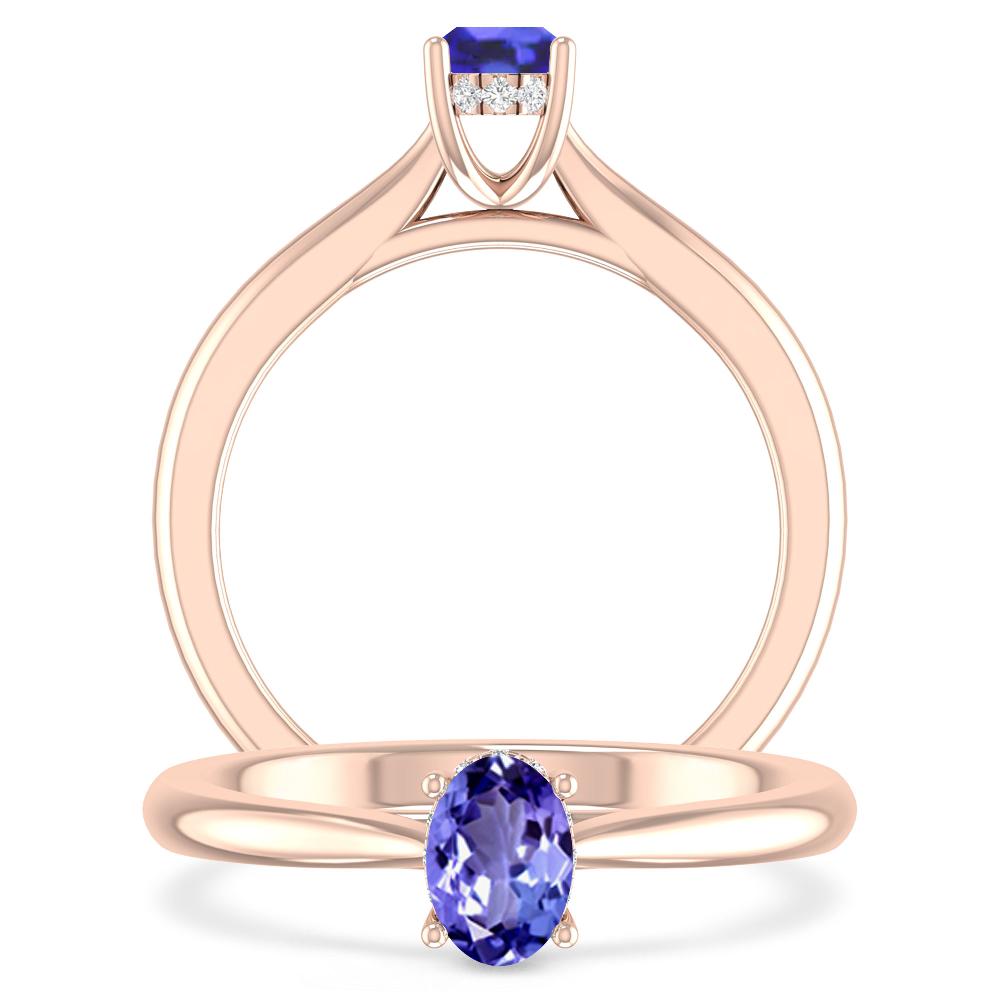Rose Gold - Tanzanite