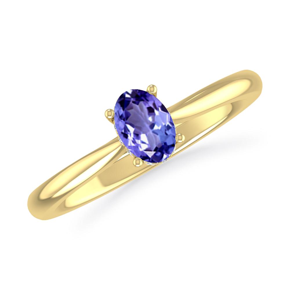 Yellow Gold - Tanzanite