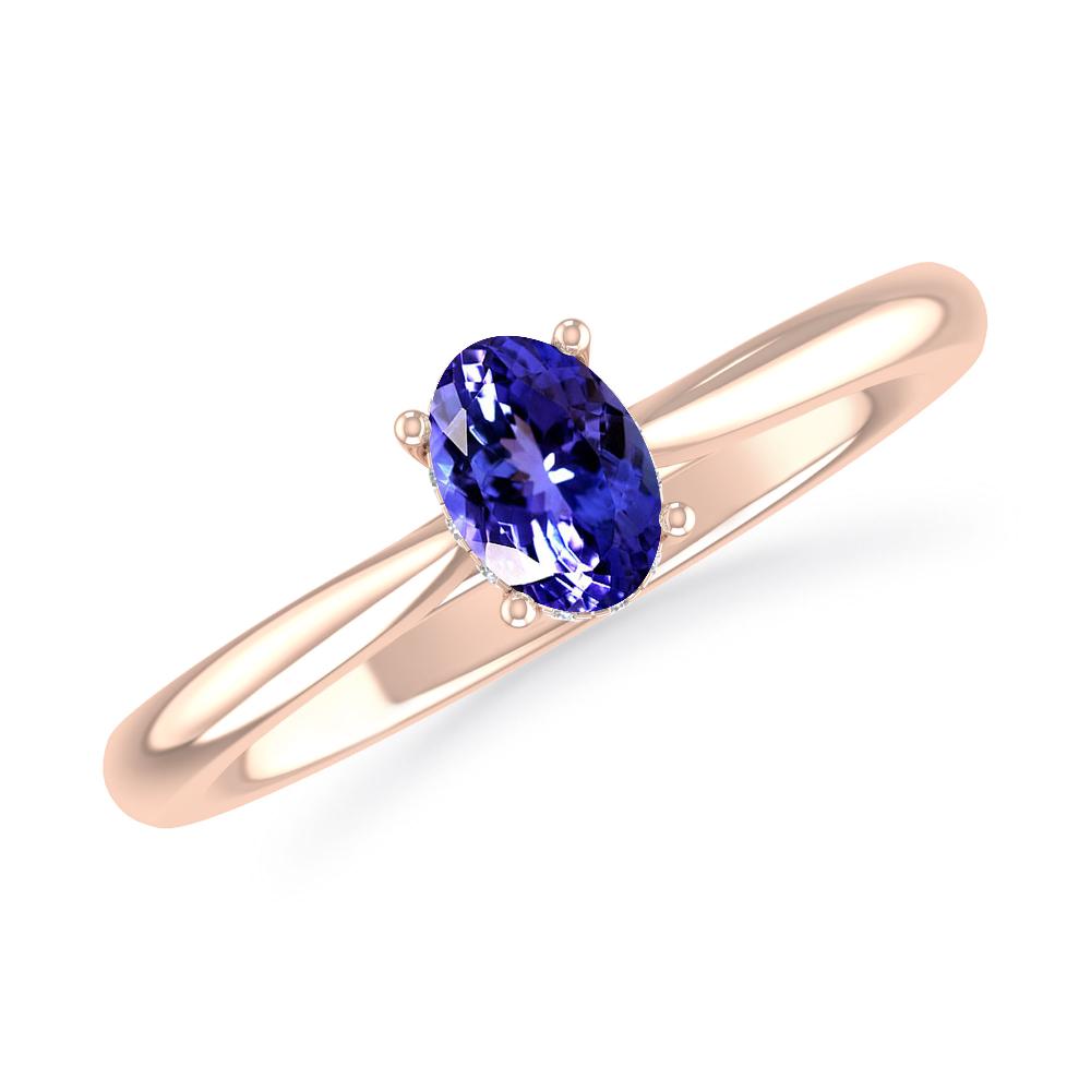 Rose Gold - Tanzanite