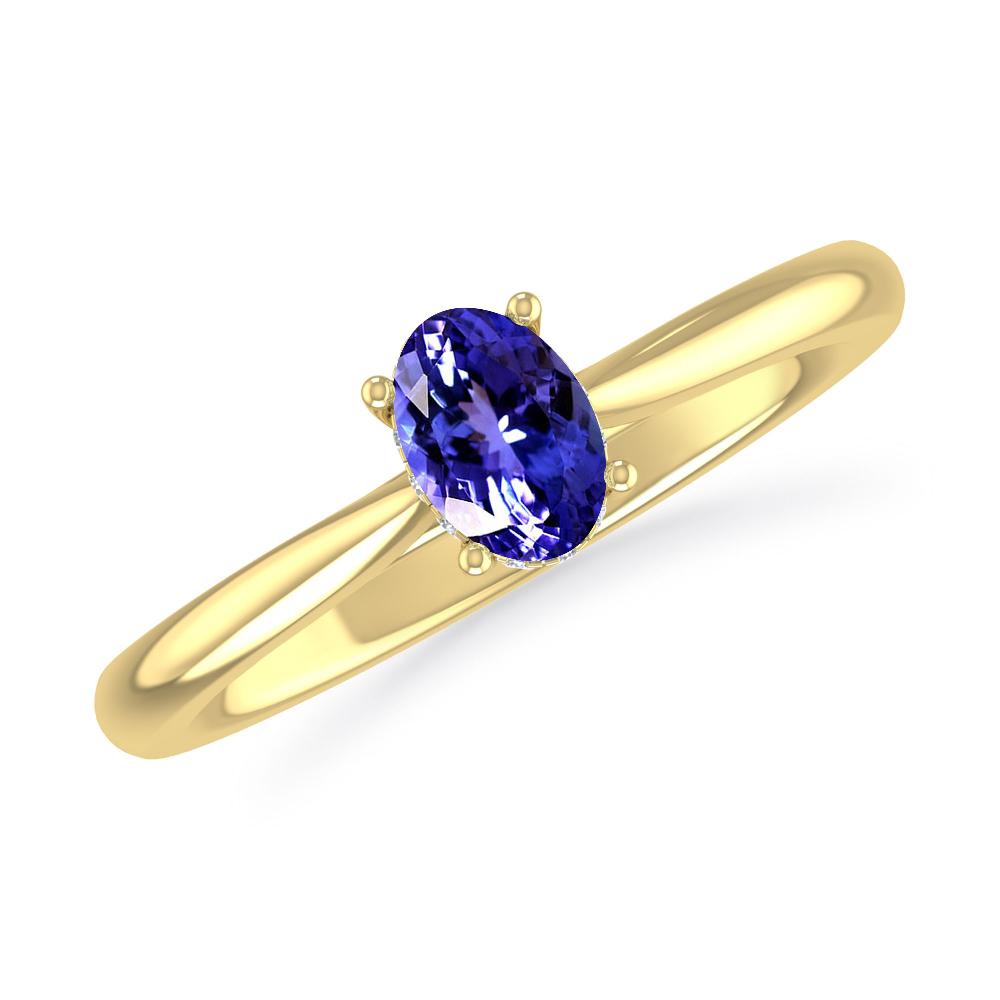Yellow Gold - Tanzanite