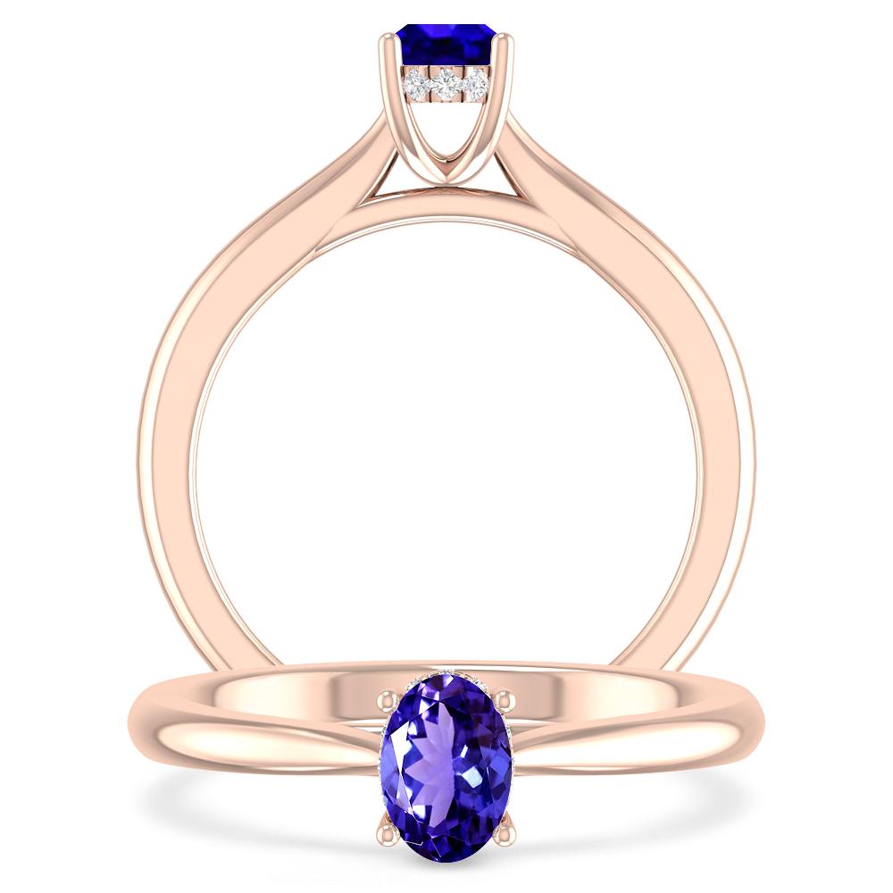 Rose Gold - Tanzanite