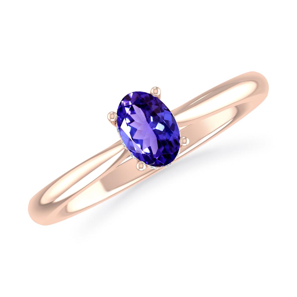 Rose Gold - Tanzanite