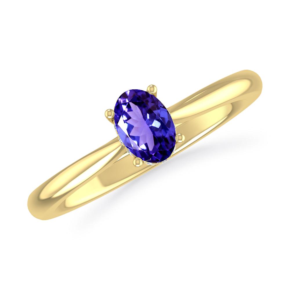 Yellow Gold - Tanzanite