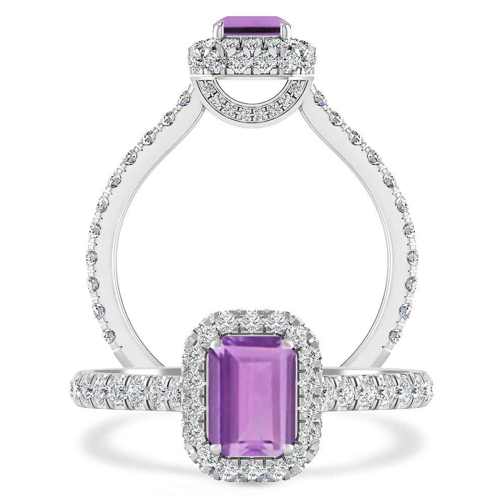 White Gold - Amethyst