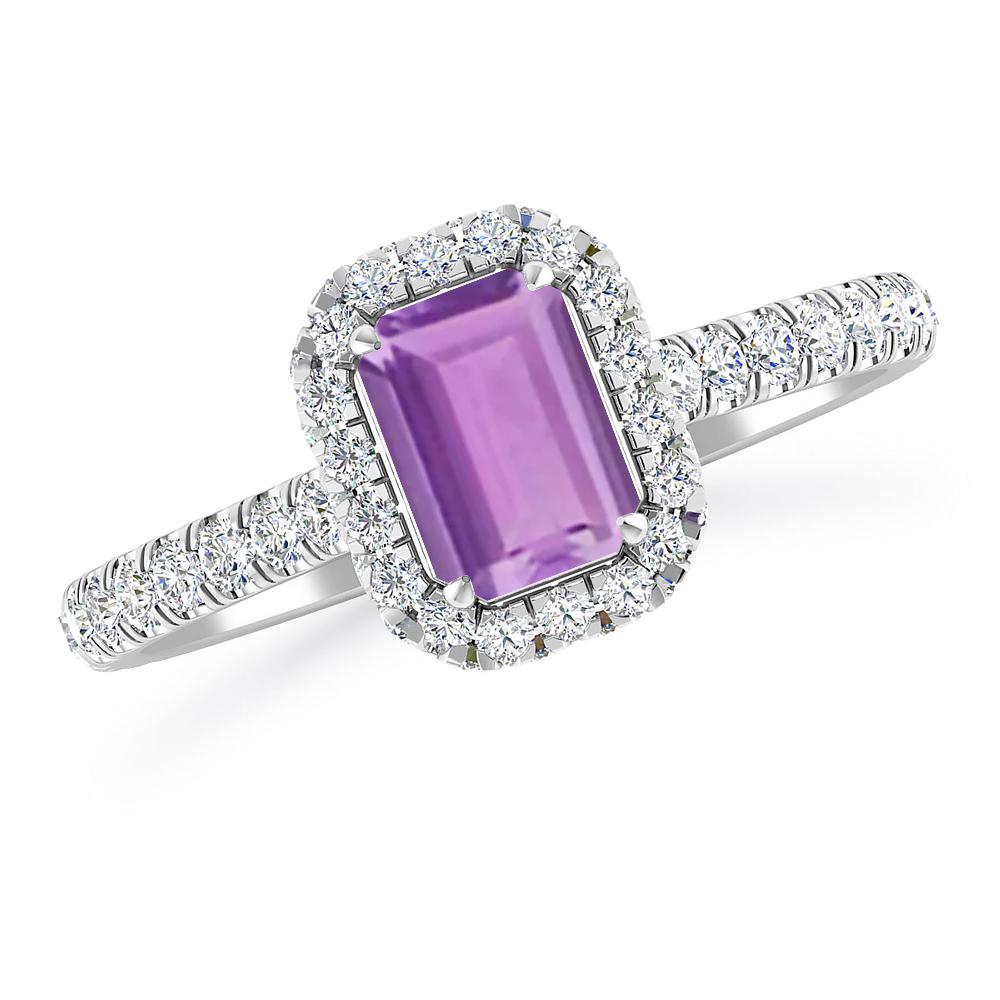 White Gold - Amethyst