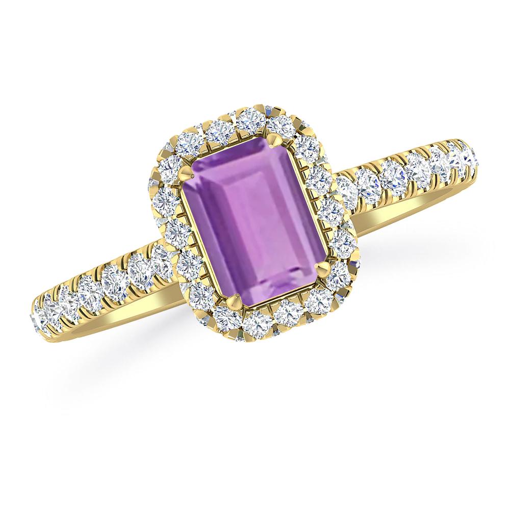 Yellow Gold - Amethyst