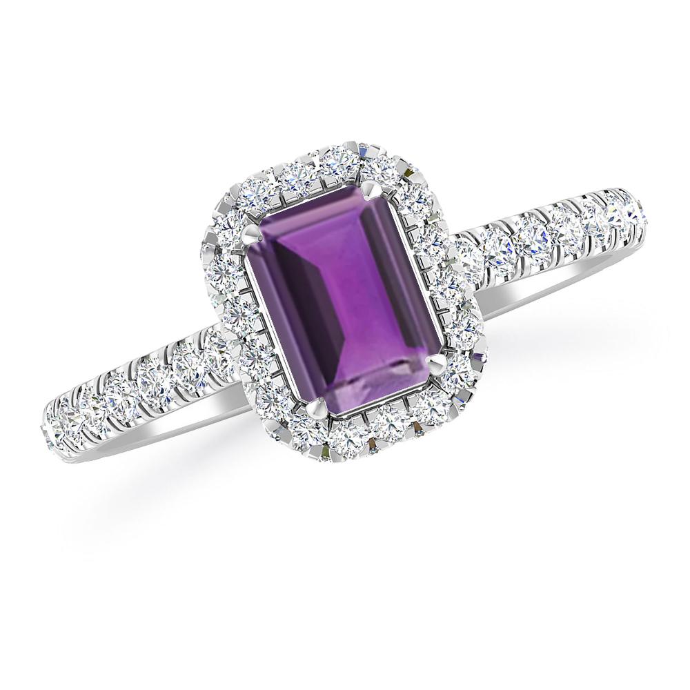 White Gold - Amethyst